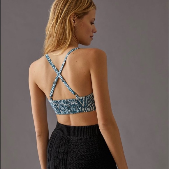 Pilcro Printed Surf Bra Top L NWT - Picture 2 of 6